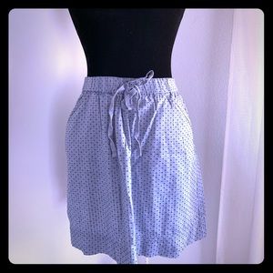 Merona Light Blue Cotton Mini Skirt size L